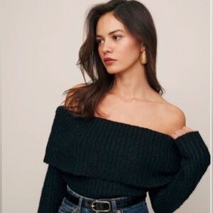 Reformation Oberon Off The Shoulder Sweater